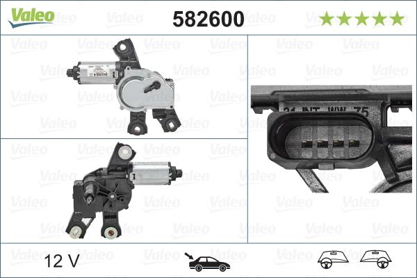 Valeo 582600 - Wiper Motor car-mod.net