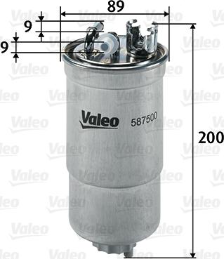 Valeo 587500 - Fuel filter car-mod.net