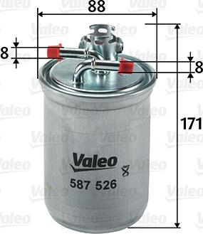 Valeo 587526 - Fuel filter car-mod.net