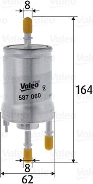 Valeo 587060 - Fuel filter car-mod.net