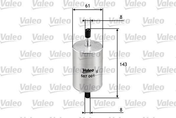 Valeo 587001 - Fuel filter car-mod.net
