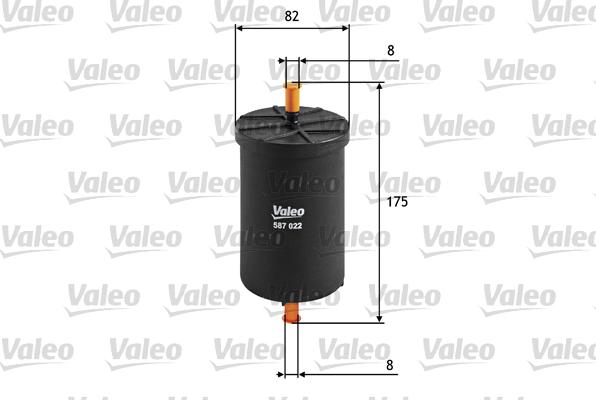 Valeo 587022 - Fuel filter car-mod.net