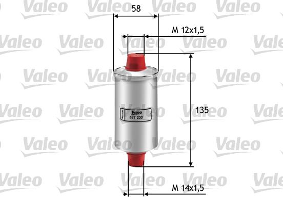 Valeo 587200 - Fuel filter car-mod.net