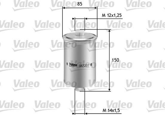 Valeo 587202 - Fuel filter car-mod.net