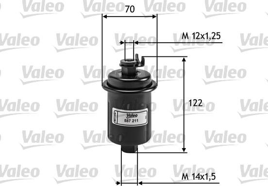 VALEO 587211 - Fuel filter car-mod.net