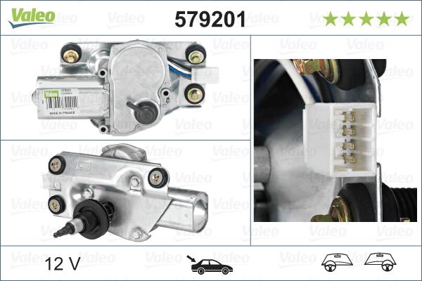 Valeo 579201 - Wiper Motor car-mod.net
