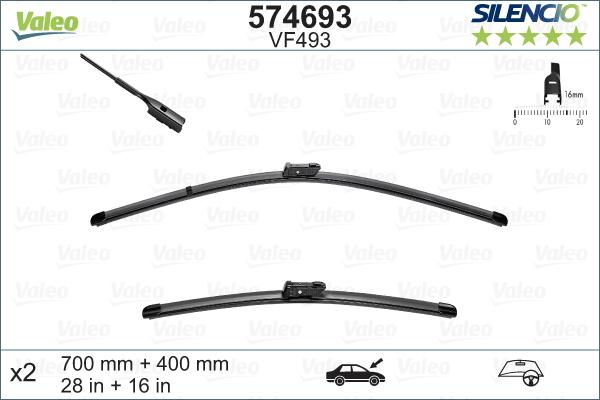 Valeo 574693 - Wiper Blade car-mod.net