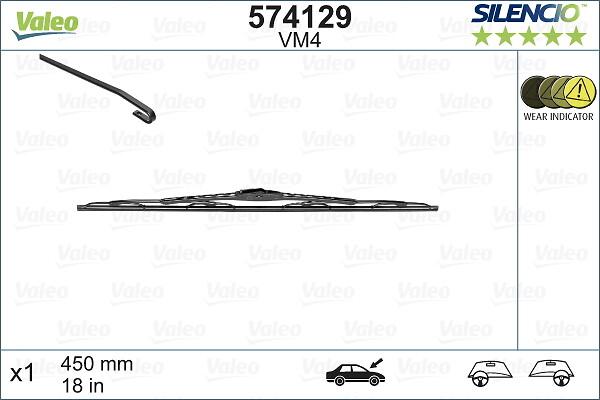 VALEO 574129 - Wiper Blade car-mod.net
