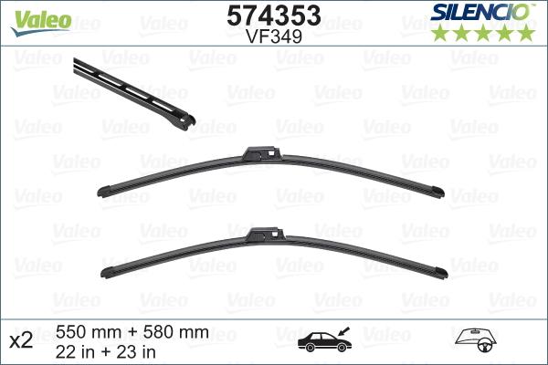 Valeo 574353 - Wiper Blade car-mod.net
