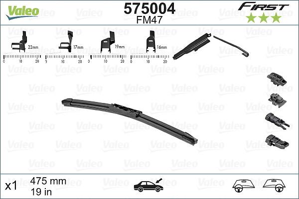 VALEO 575004 - Wiper Blade car-mod.net