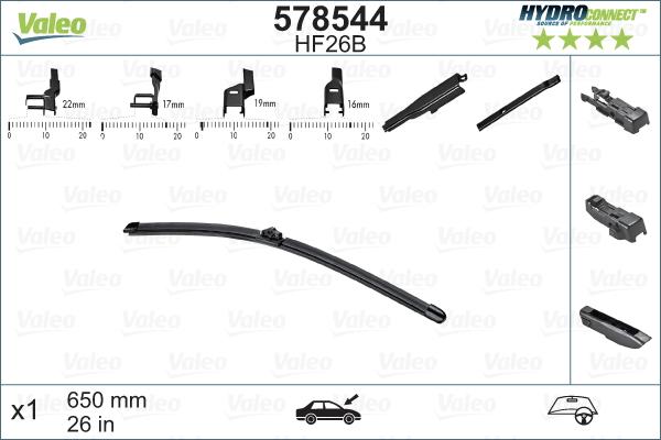 Valeo 578544 - Wiper Blade car-mod.net