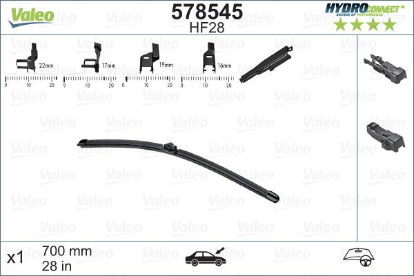 VALEO 578545 - Wiper Blade car-mod.net