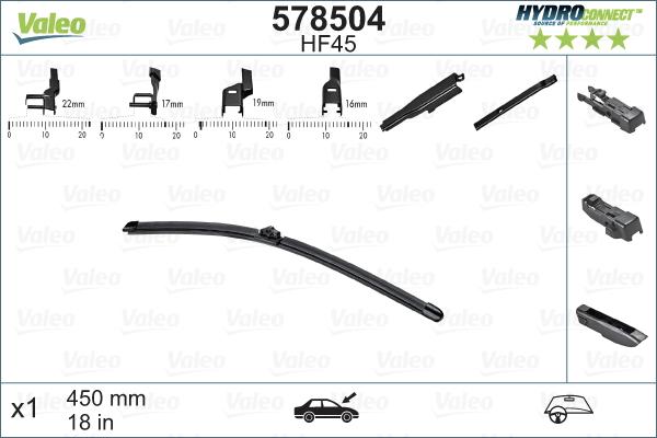 VALEO 578504 - Wiper Blade car-mod.net