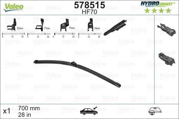 VALEO 578515 - Wiper Blade car-mod.net