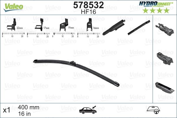 Valeo 578532 - Wiper Blade car-mod.net