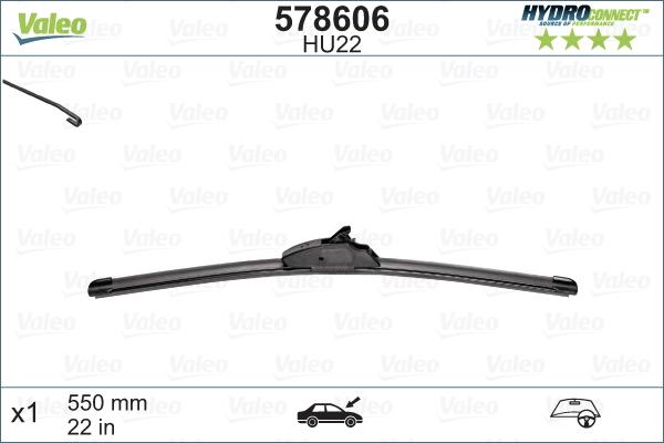 Valeo 578606 - Wiper Blade car-mod.net