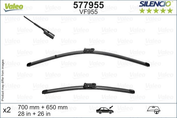 VALEO 577955 - Wiper Blade car-mod.net