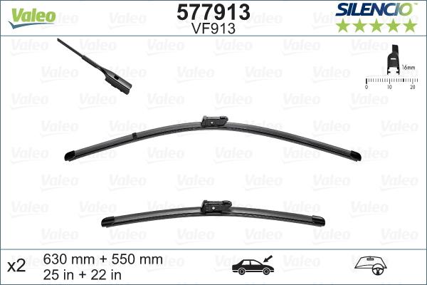 Valeo 577913 - Wiper Blade car-mod.net
