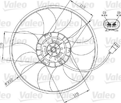 Valeo 696013 - Fan, radiator car-mod.net