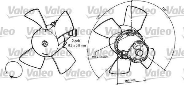 Valeo 696035 - Fan, radiator car-mod.net