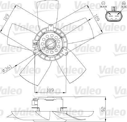 Valeo 696279 - Fan, radiator car-mod.net