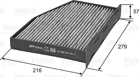 Valeo 698801 - Filter, interior air car-mod.net