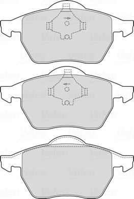 Valeo 601712 - Brake Pad Set, disc brake car-mod.net