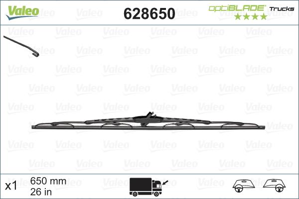 VALEO 628650 - Wiper Blade car-mod.net