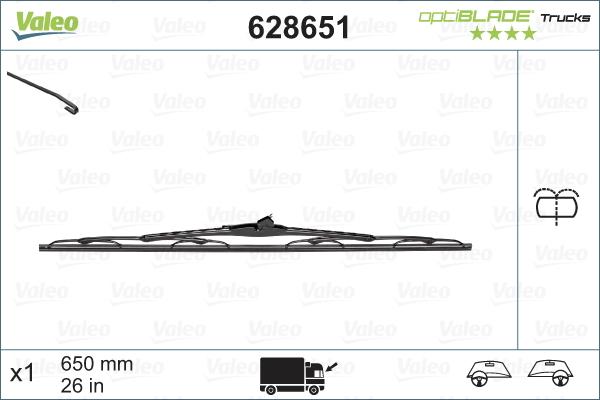 VALEO 628651 - Wiper Blade car-mod.net