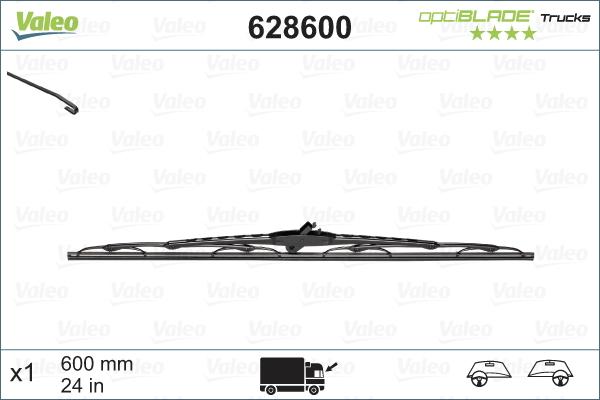VALEO 628600 - Wiper Blade car-mod.net