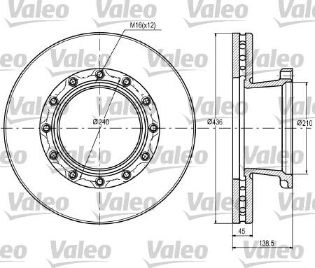 Valeo 187069 - Brake Disc car-mod.net