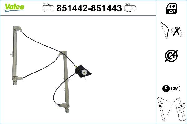 VALEO 851442 - Window Regulator car-mod.net