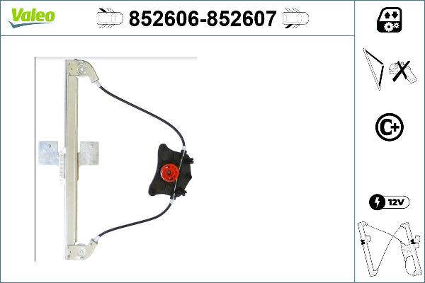 VALEO 852606 - Window Regulator car-mod.net