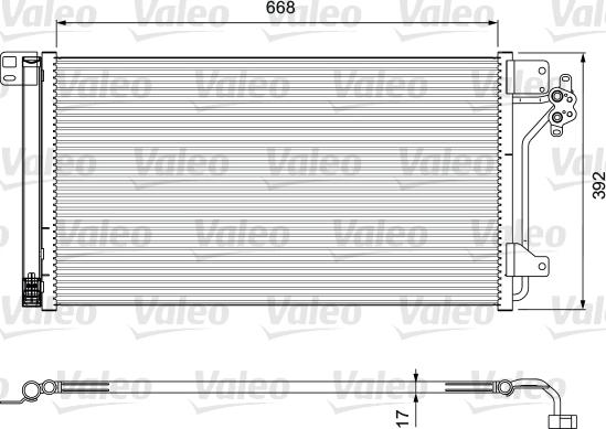 Valeo 814015 - Condenser, air conditioning car-mod.net