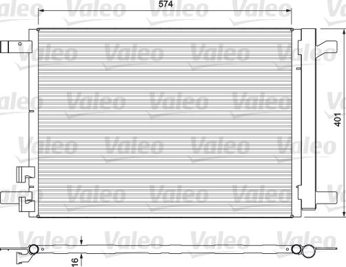 VALEO 814375 - Condenser, air conditioning car-mod.net