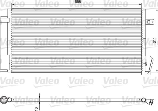 Valeo 814377 - Condenser, air conditioning car-mod.net