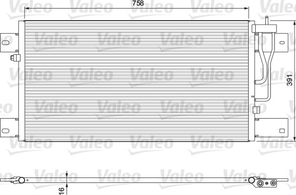 VALEO 815064 - Condenser, air conditioning car-mod.net