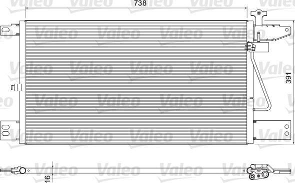 VALEO 815065 - Condenser, air conditioning car-mod.net