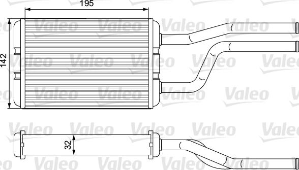 Valeo 811545 - Heat Exchanger, interior heating car-mod.net