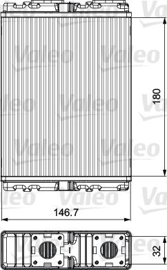 Valeo 811557 - Heat Exchanger, interior heating car-mod.net
