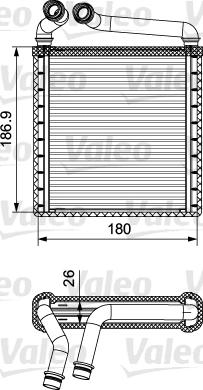 Valeo 811500 - Heat Exchanger, interior heating car-mod.net