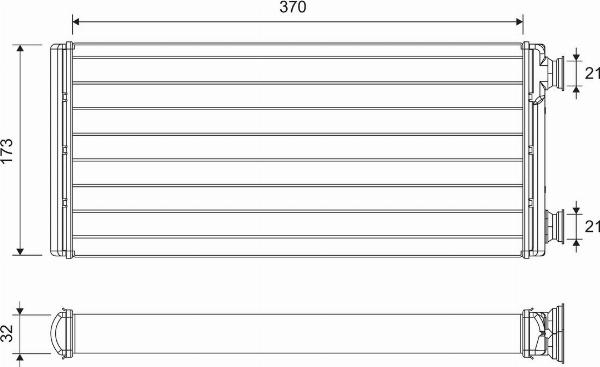 VALEO 811630 - Heat Exchanger, interior heating car-mod.net