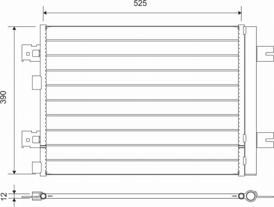 Valeo 812667 - Condenser, air conditioning car-mod.net