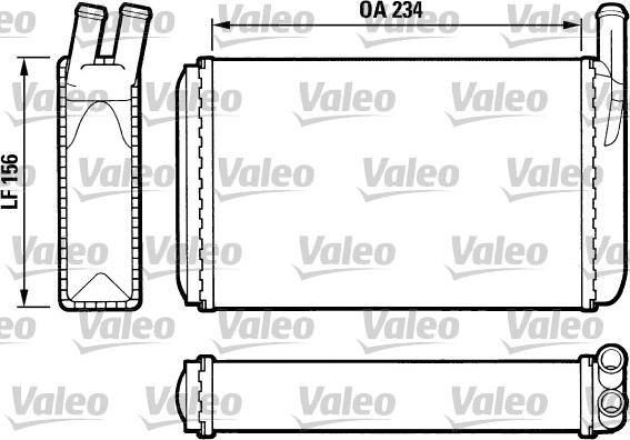 Valeo 812034 - Heat Exchanger, interior heating car-mod.net