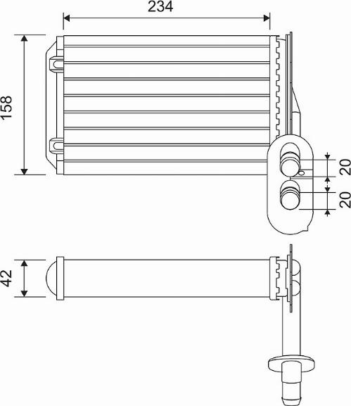 Valeo 812031 - Heat Exchanger, interior heating car-mod.net
