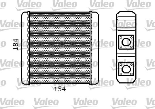Valeo 812107 - Heat Exchanger, interior heating car-mod.net