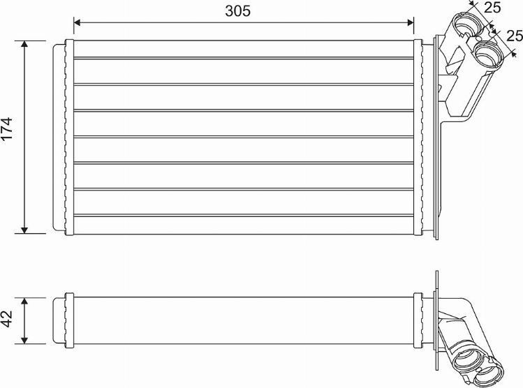 Valeo 812116 - Heat Exchanger, interior heating car-mod.net
