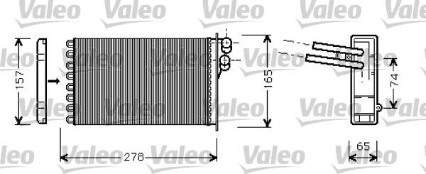 VALEO 812317 - Heat Exchanger, interior heating car-mod.net