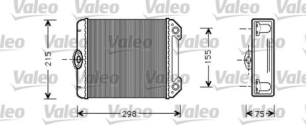 Valeo 812299 - Heat Exchanger, interior heating car-mod.net