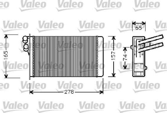 VALEO 812237 - Heat Exchanger, interior heating car-mod.net